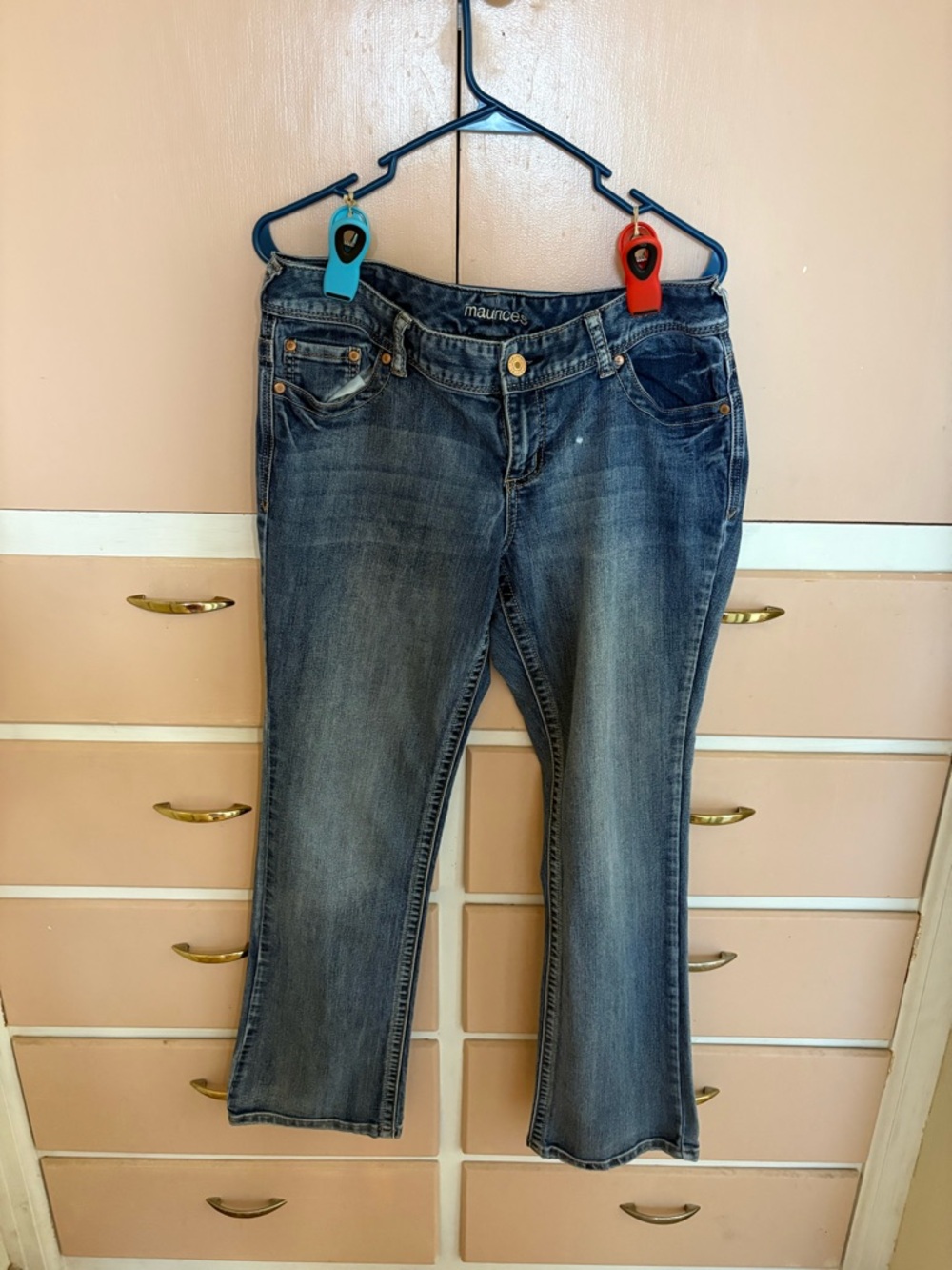 Maurices Women's Boot Cut Jeans in Medium Blue Wash